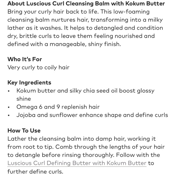 CHRISTOPHE ROBIN Luscious Curl Cleansing Balm with Kokum Butter 225ml - Picture 5 of 5